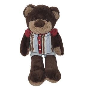 Babys First Teddy Plush CoCaLo Baby Brown Bear Comfort Lovey Sewn Eyes Outfit